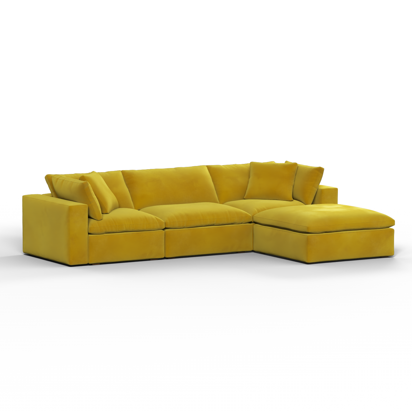 Ari three seater modular corner Sofa With Full Fabric Customisation