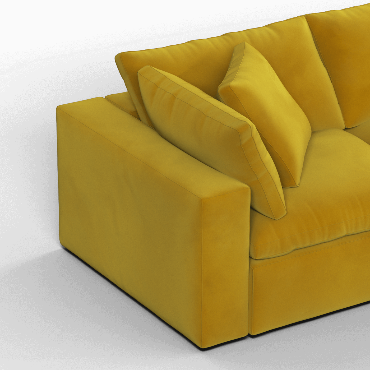 Ari three seater modular corner Sofa With Full Fabric Customisation