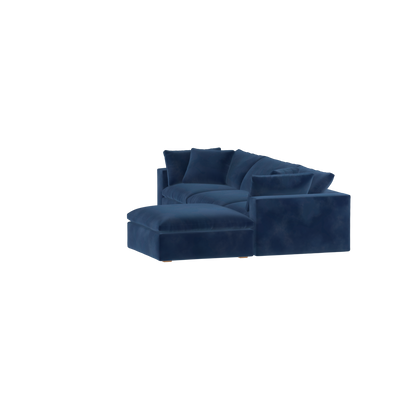 Ari three seater modular corner Sofa With Full Fabric Customisation
