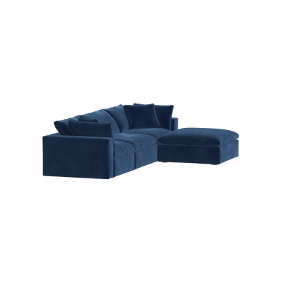 Ari three seater modular corner Sofa With Full Fabric Customisation
