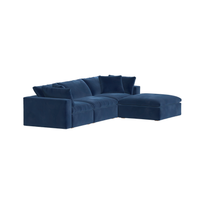 Ari three seater modular corner Sofa With Full Fabric Customisation