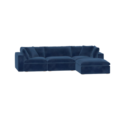Ari three seater modular corner Sofa With Full Fabric Customisation