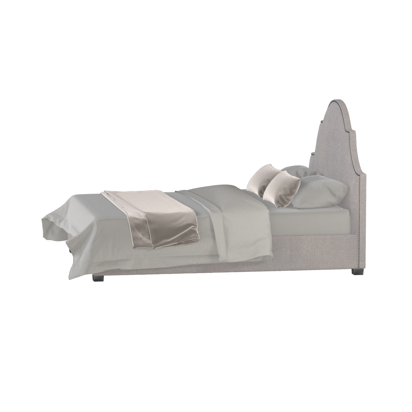 Ariana Double Bed with Elegant Headboard