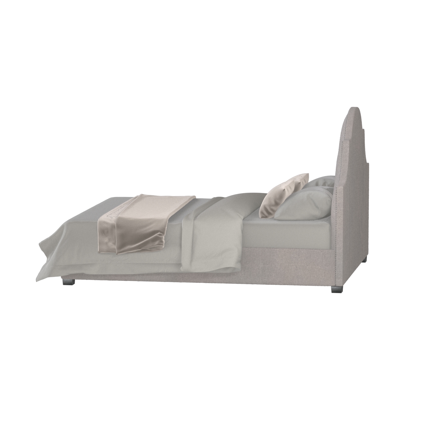 Ariana Double Bed with Elegant Headboard