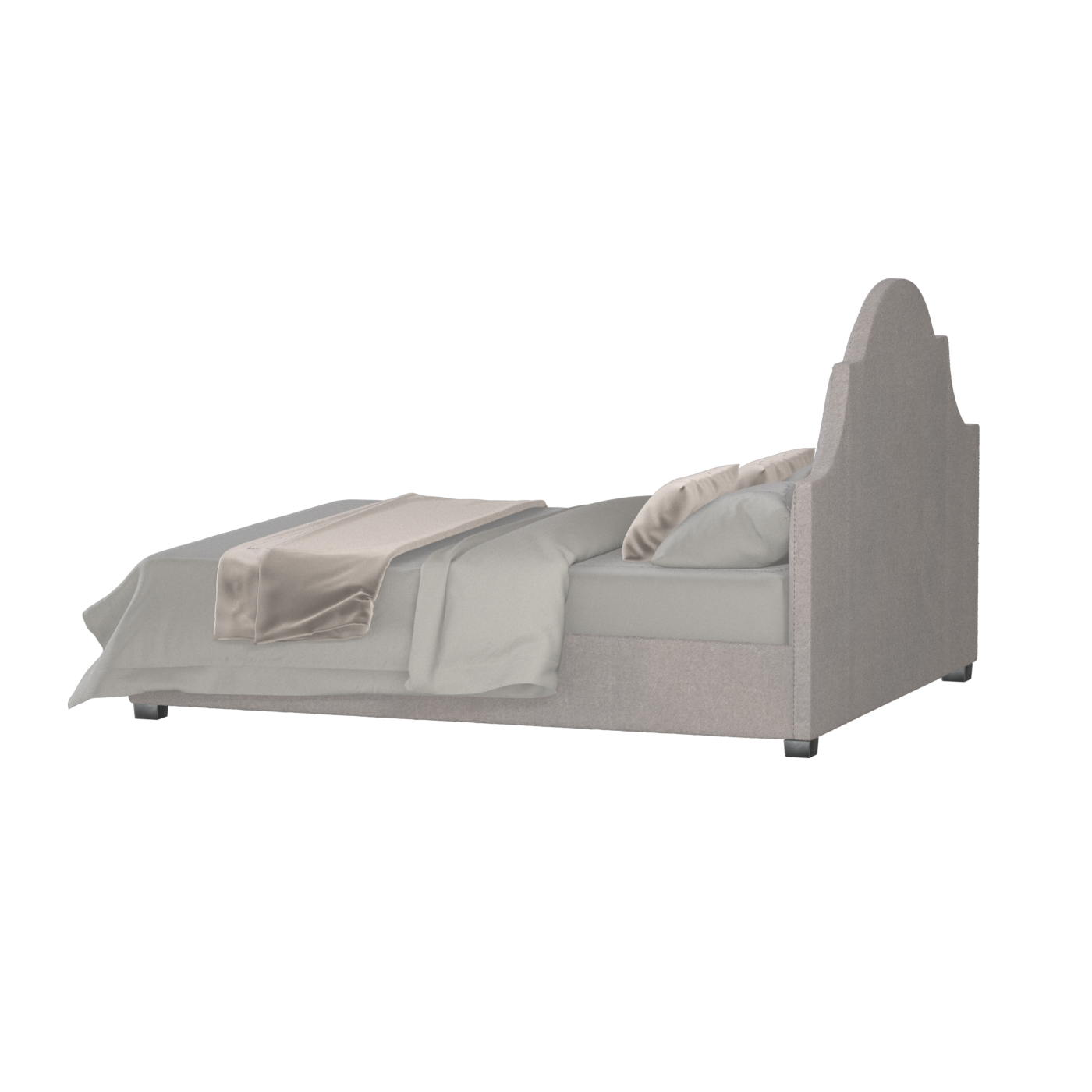 Ariana Double Bed with Elegant Headboard
