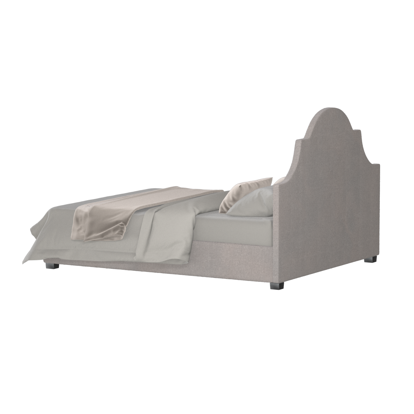 Ariana Double Bed with Elegant Headboard