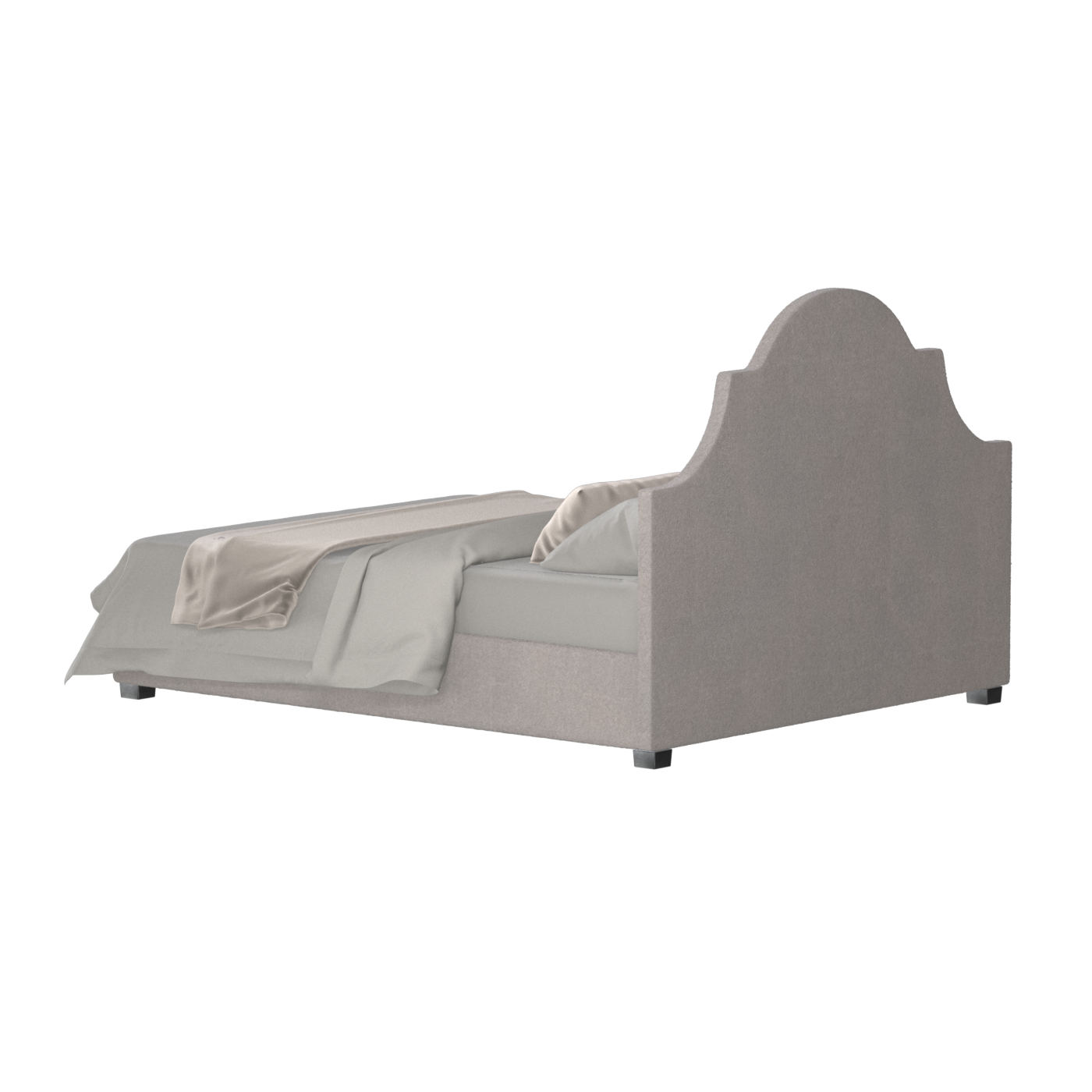 Ariana Double Bed with Elegant Headboard