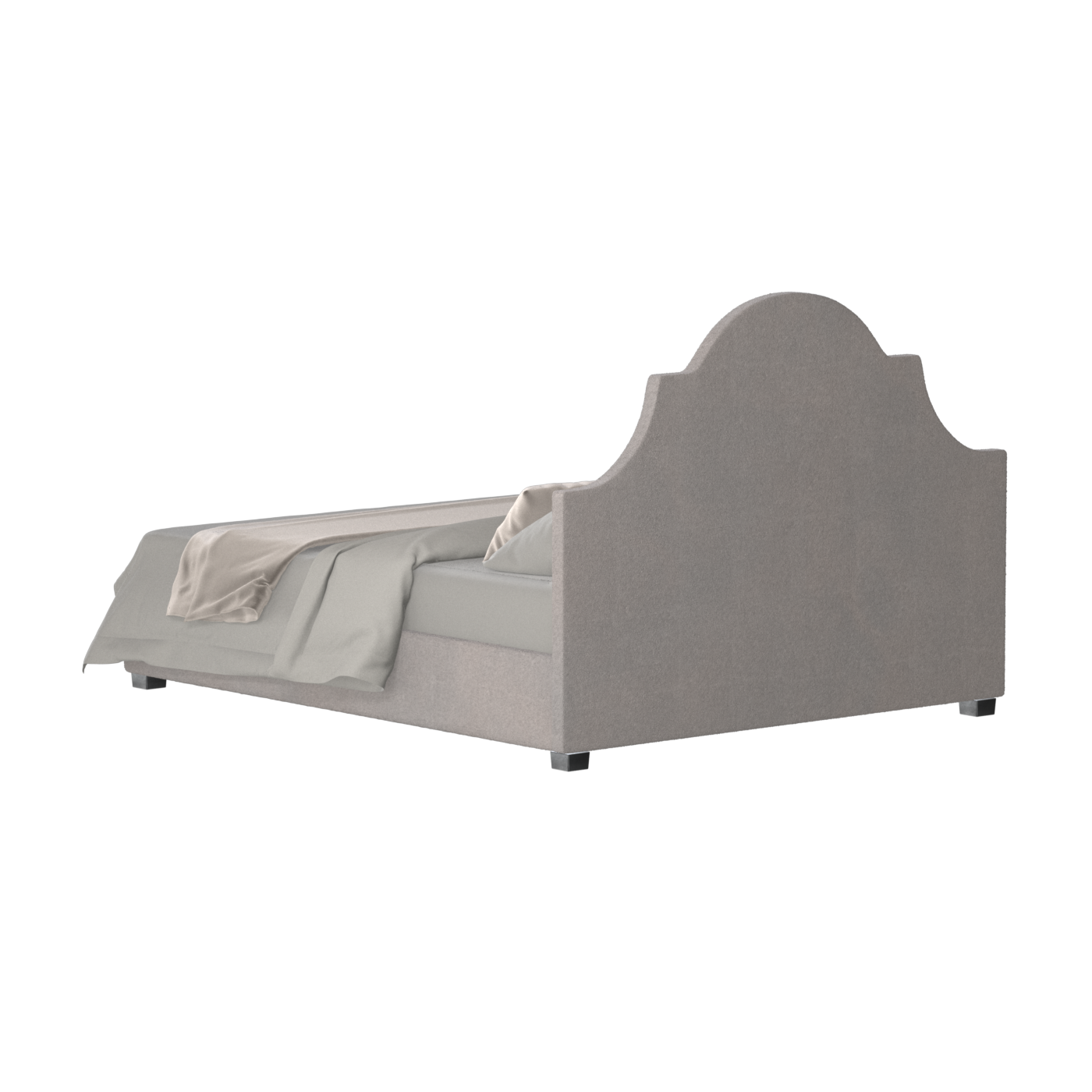 Ariana Double Bed with Elegant Headboard