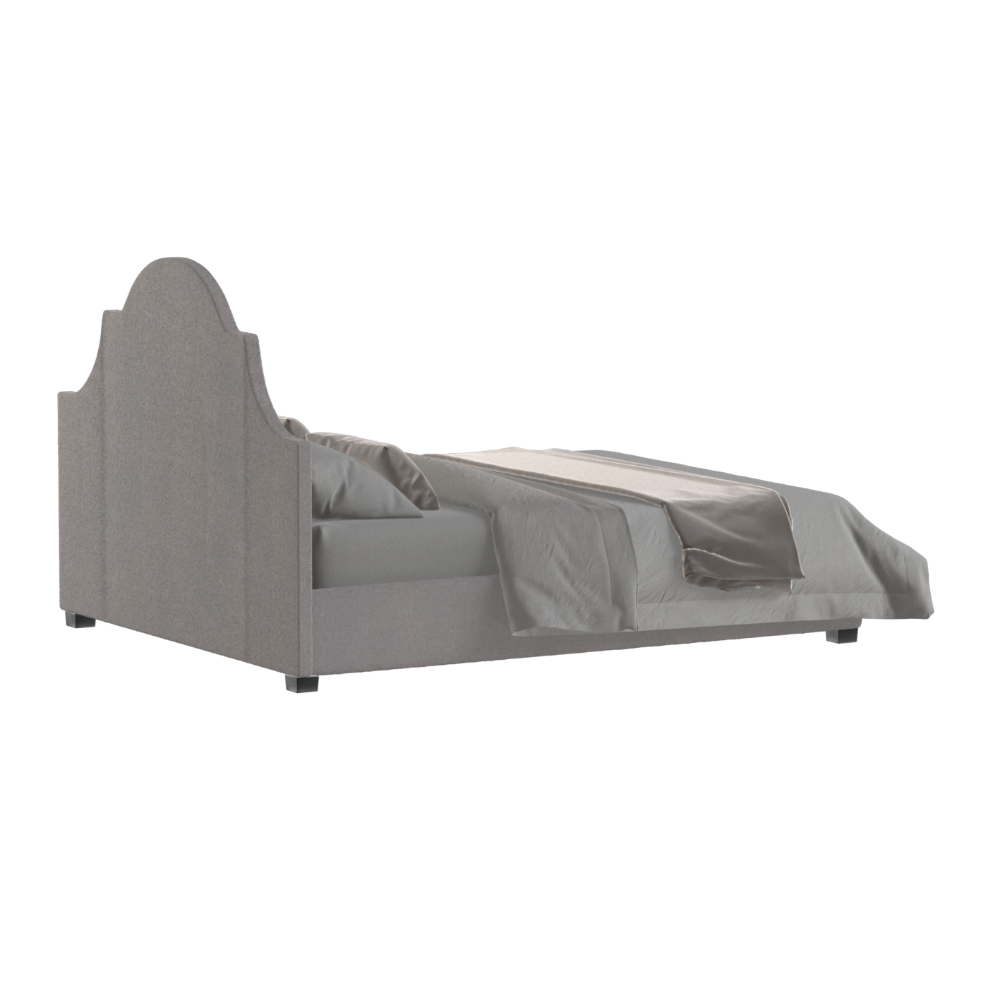 Ariana Double Bed with Elegant Headboard