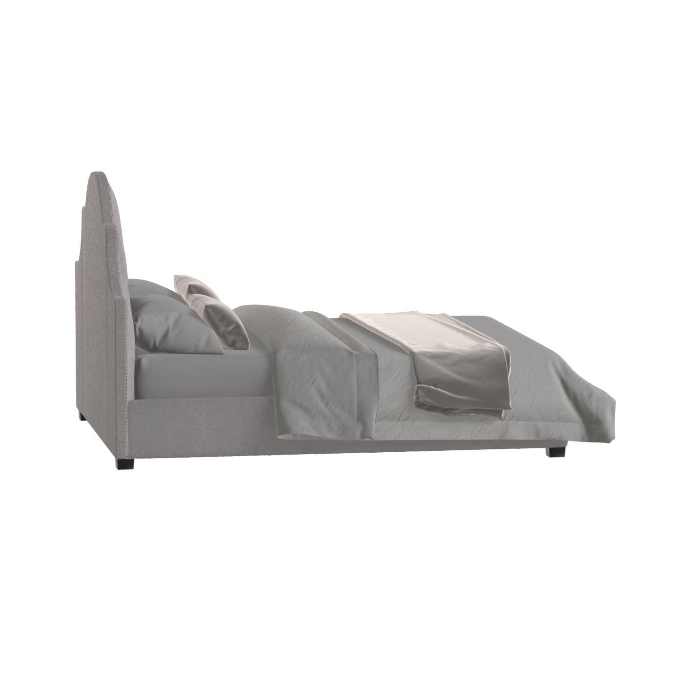 Ariana Double Bed with Elegant Headboard