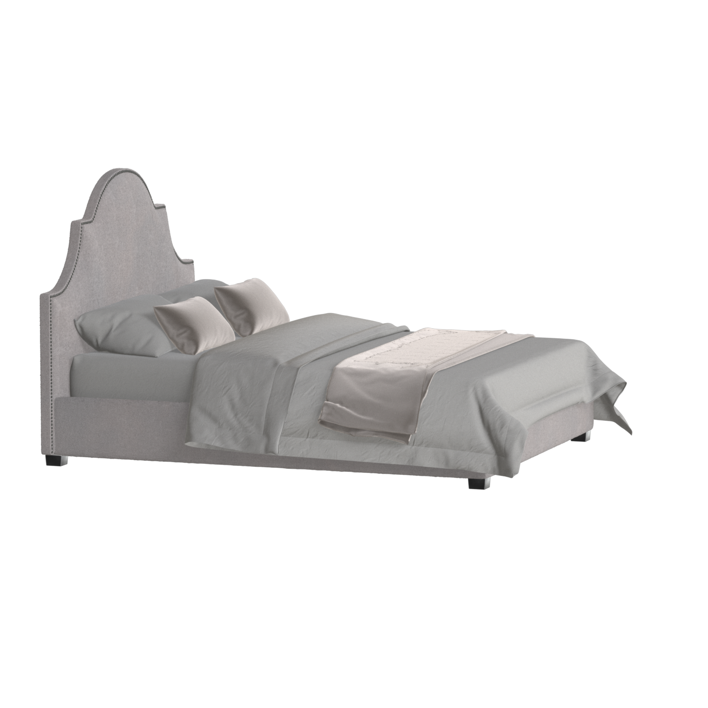 Ariana Double Bed with Elegant Headboard