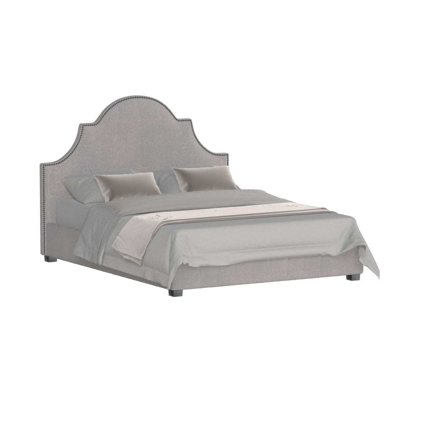 Ariana Double Bed with Elegant Headboard