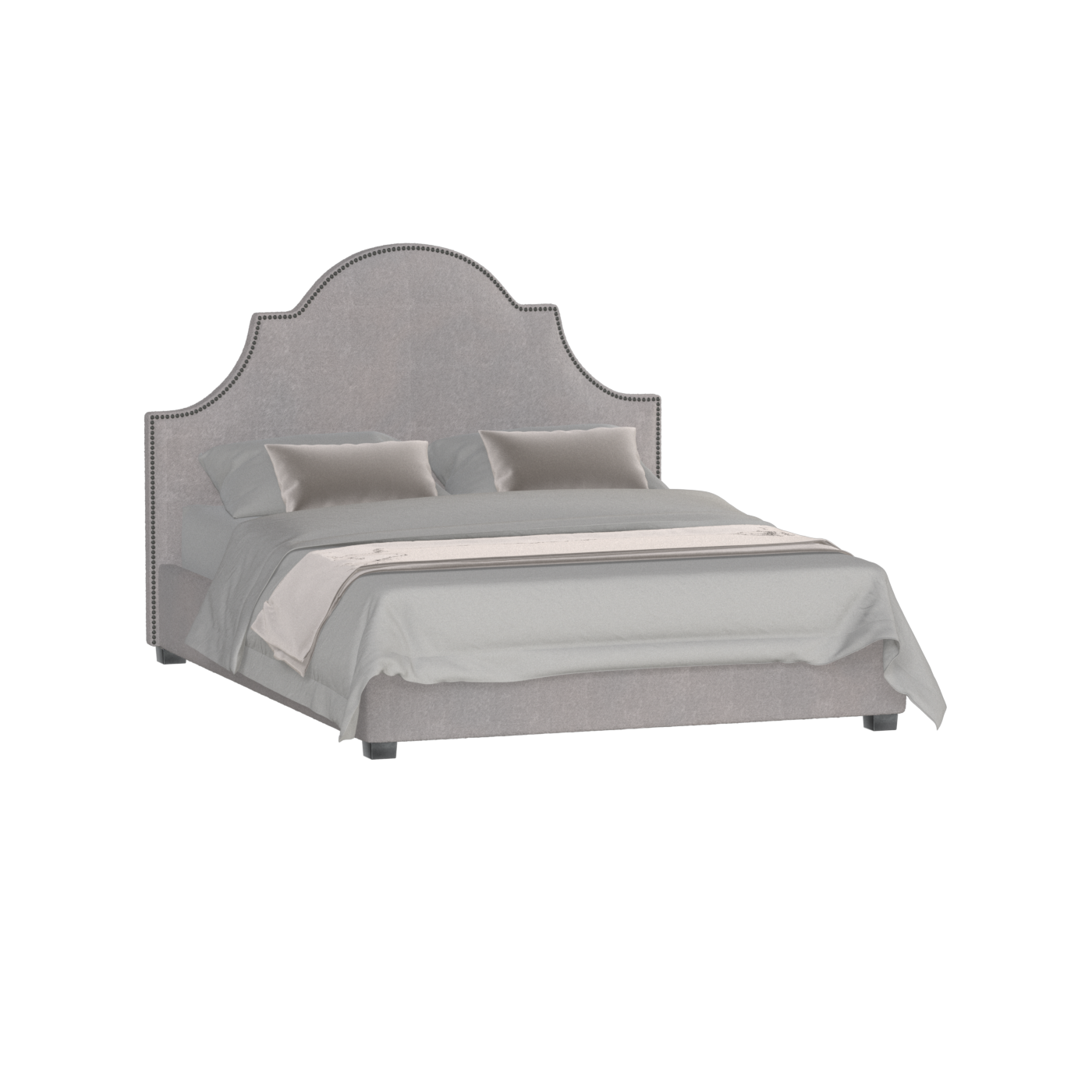 Ariana Double Bed with Elegant Headboard
