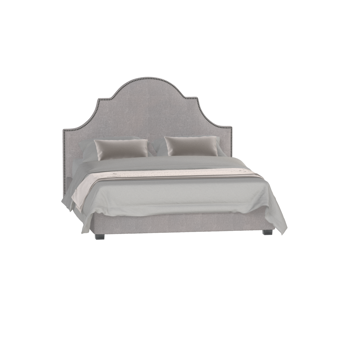 Ariana Double Bed with Elegant Headboard