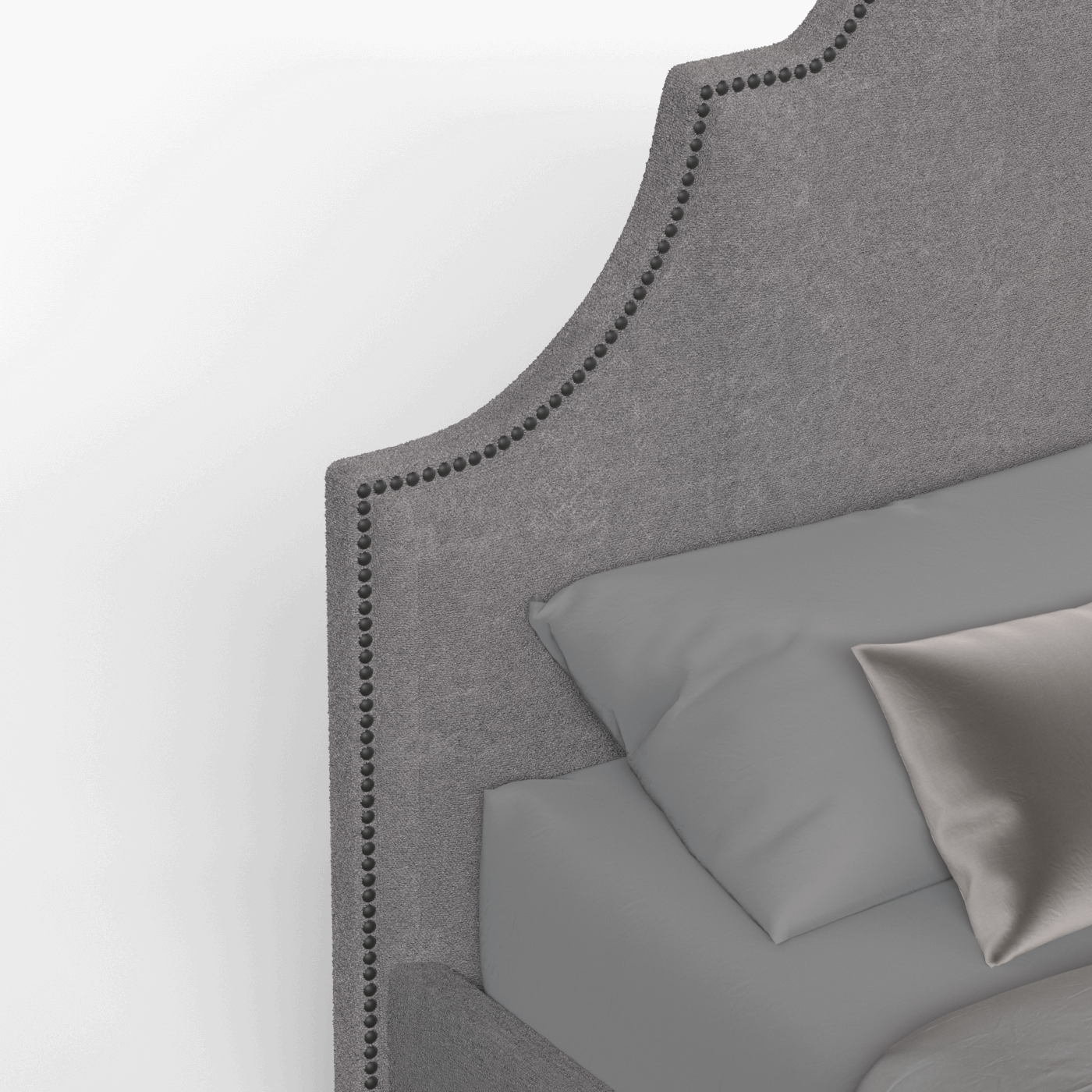 Ariana Double Bed with Elegant Headboard