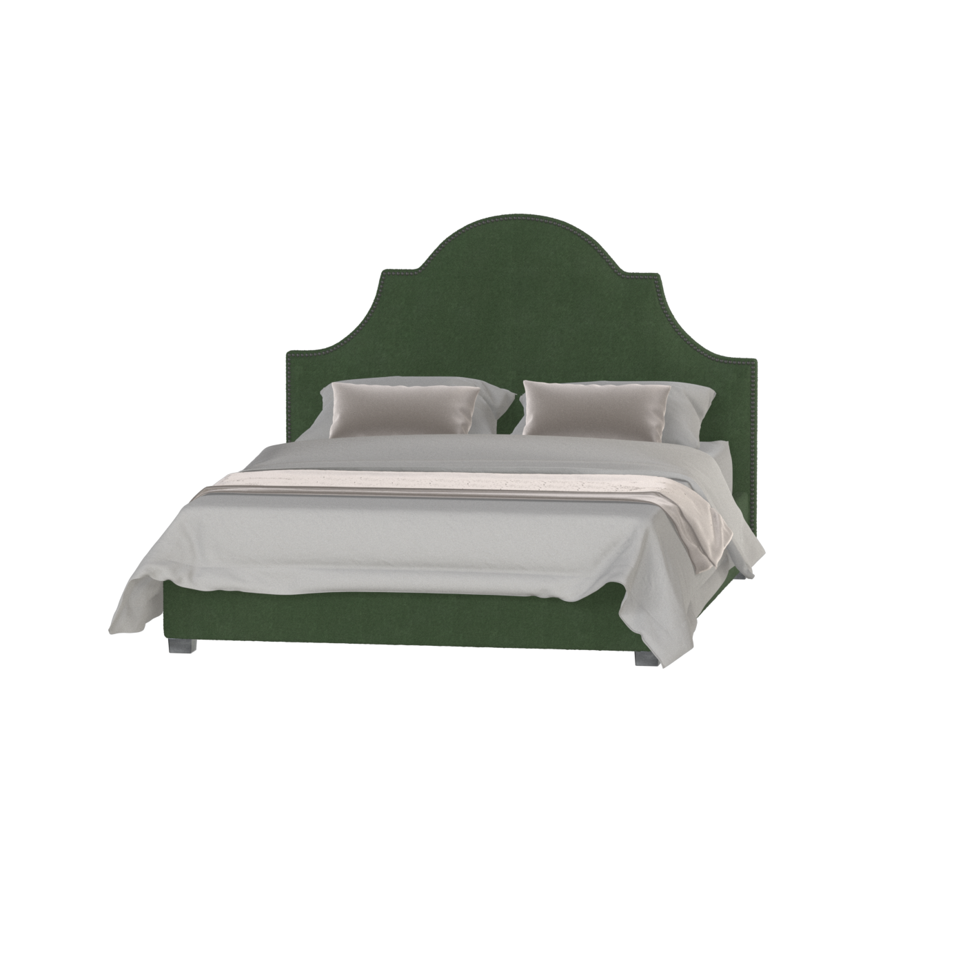 Ariana Double Bed with Elegant Headboard