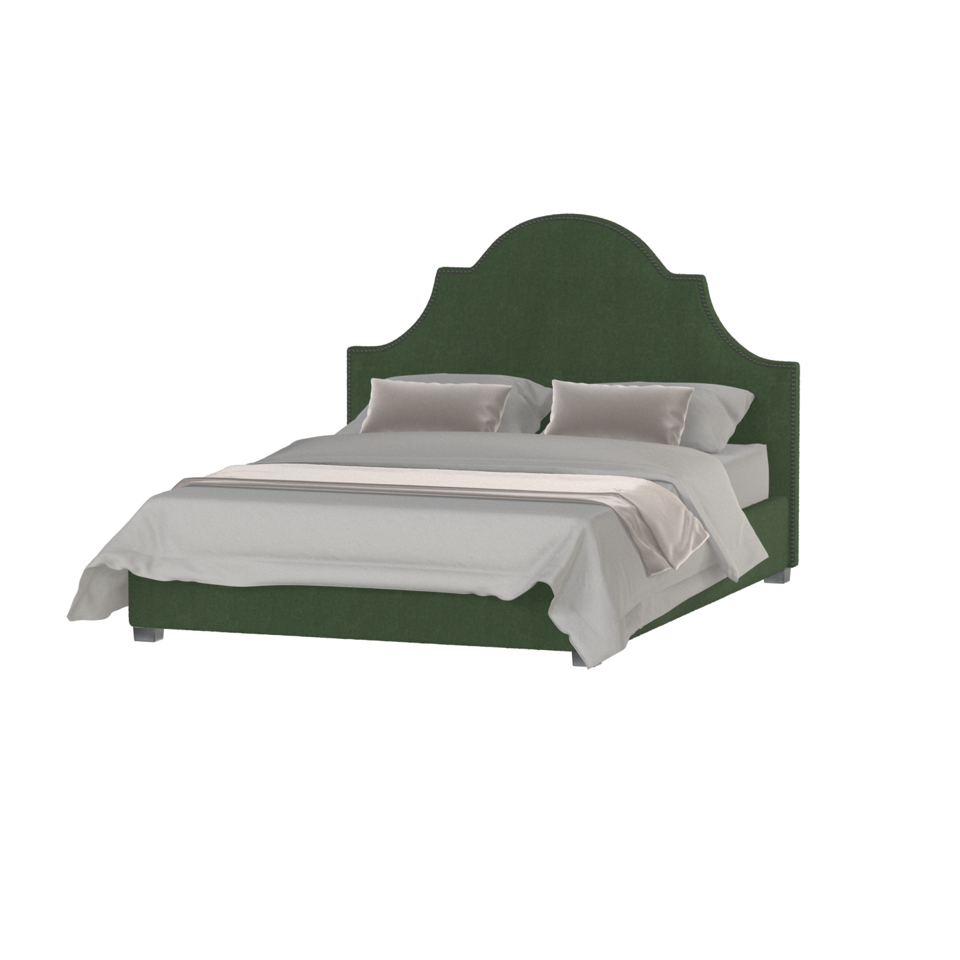 Ariana Double Bed with Elegant Headboard