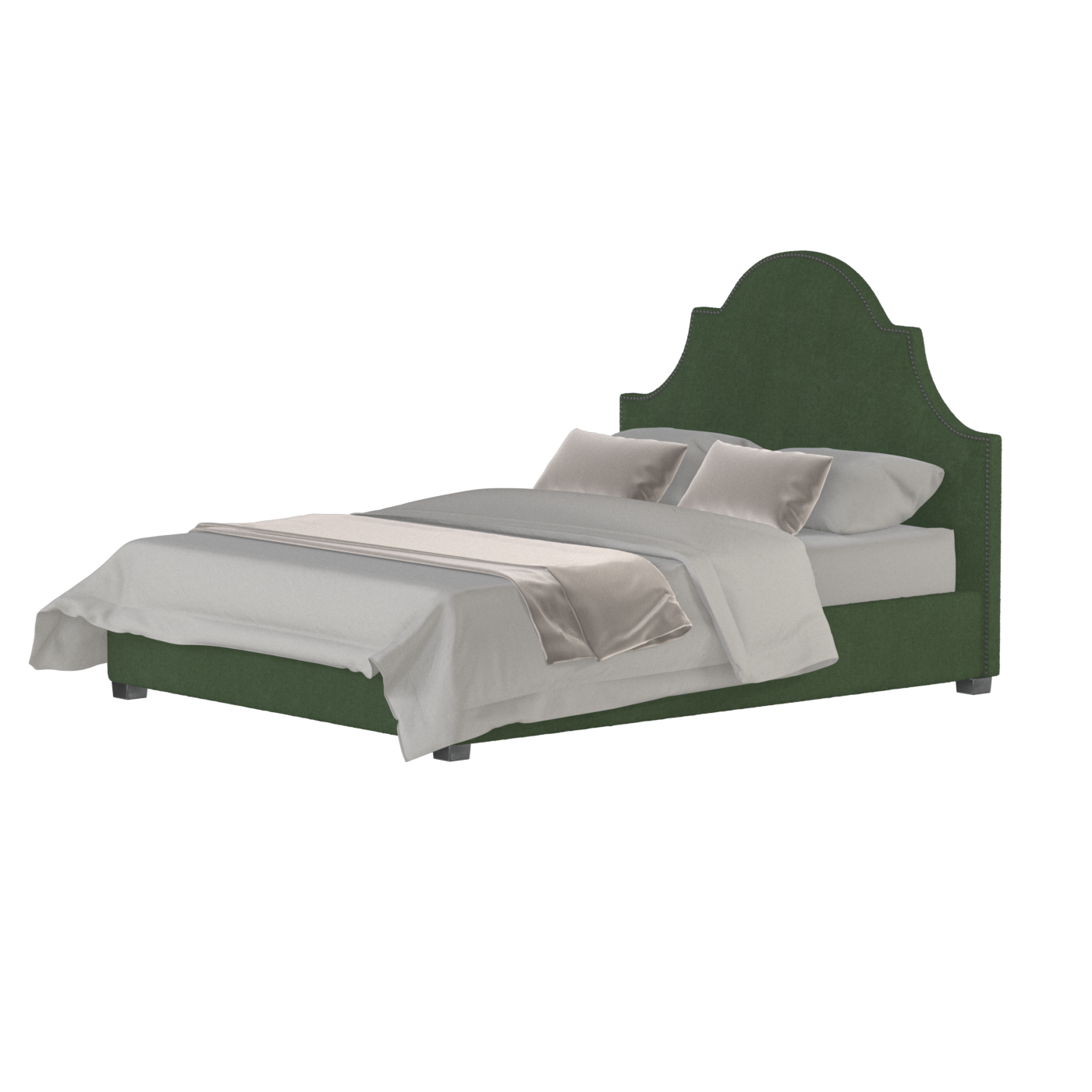 Ariana Double Bed with Elegant Headboard