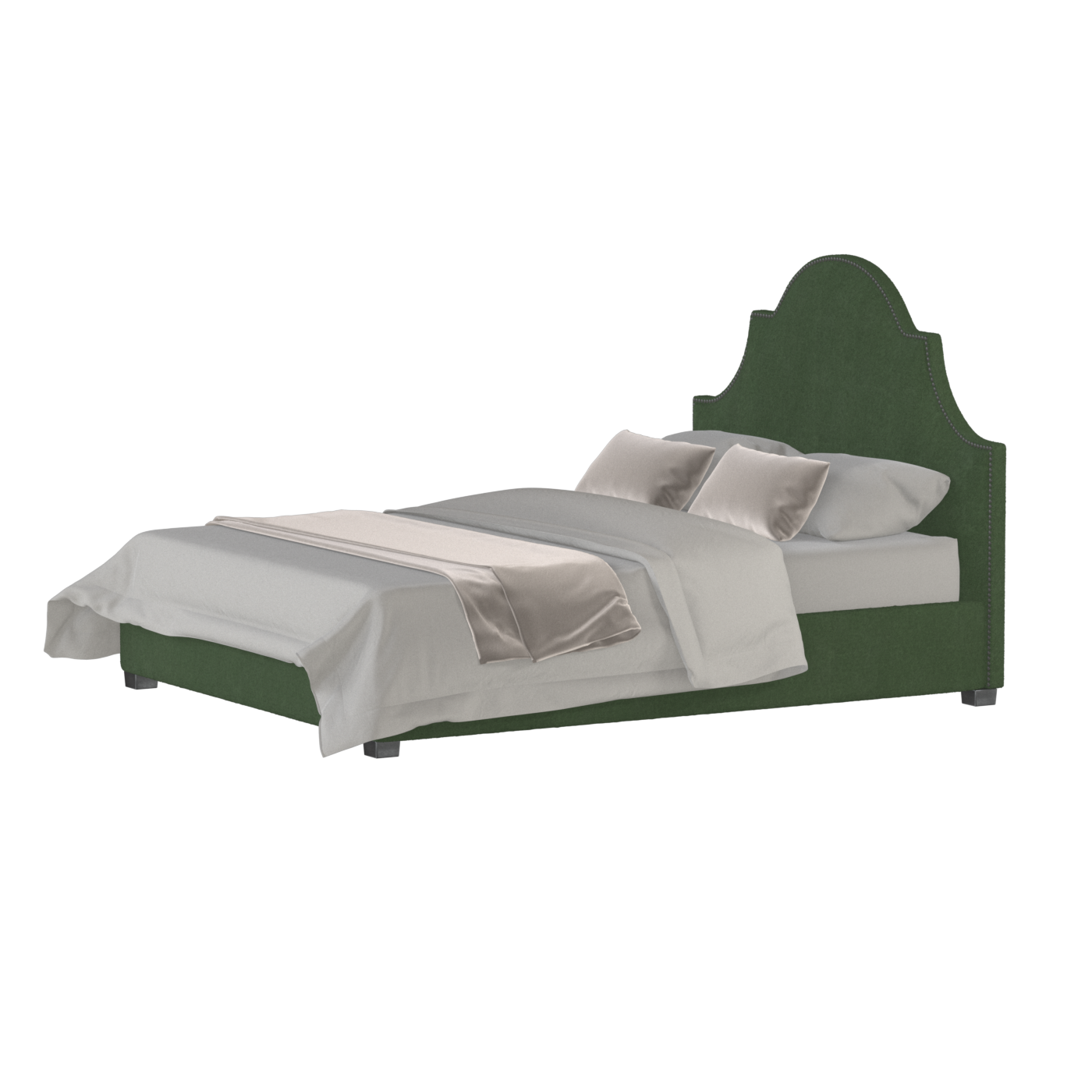Ariana Double Bed with Elegant Headboard