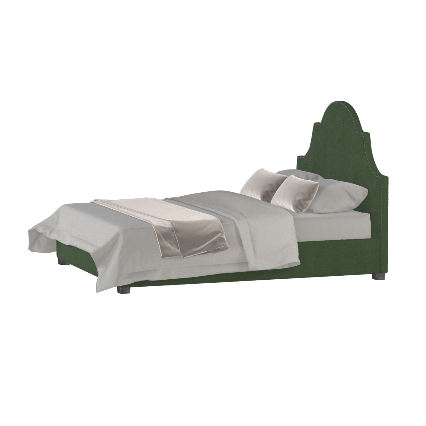Ariana Double Bed with Elegant Headboard