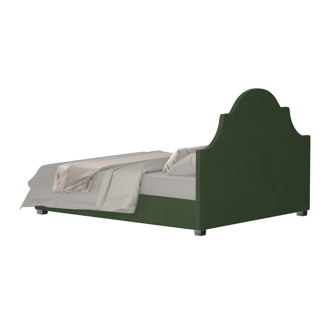 Ariana Double Bed with Elegant Headboard