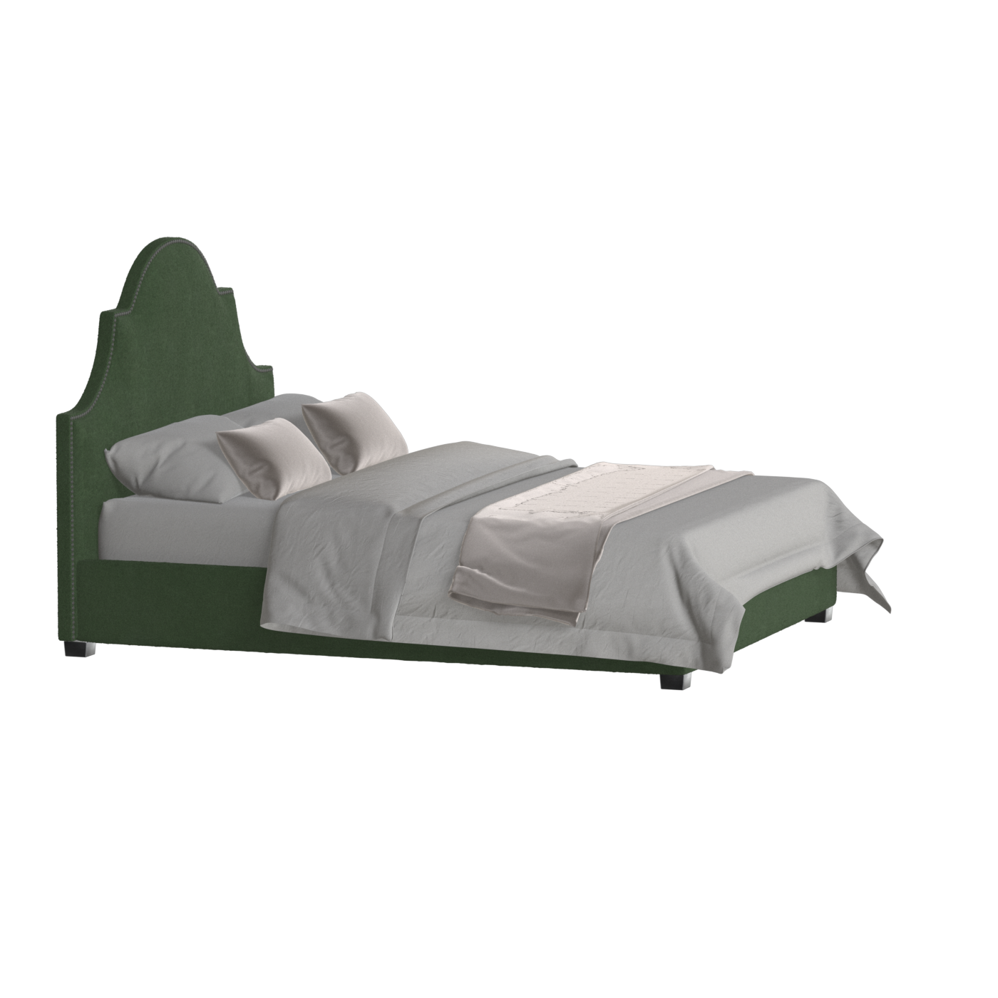 Ariana Double Bed with Elegant Headboard