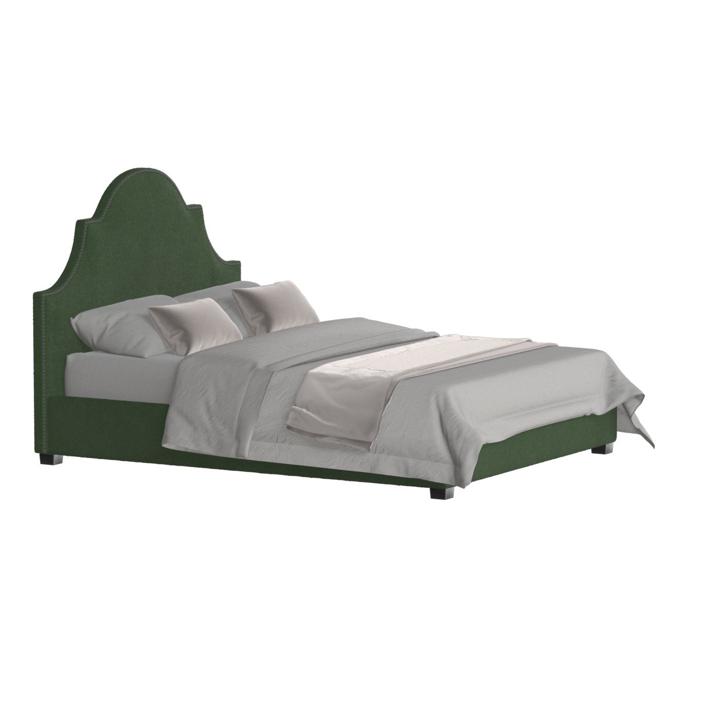 Ariana Double Bed with Elegant Headboard