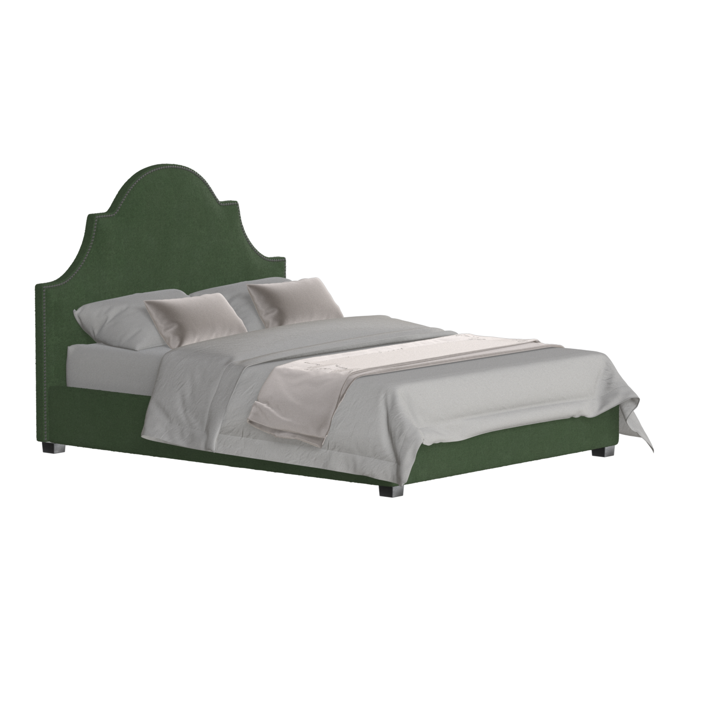 Ariana Double Bed with Elegant Headboard