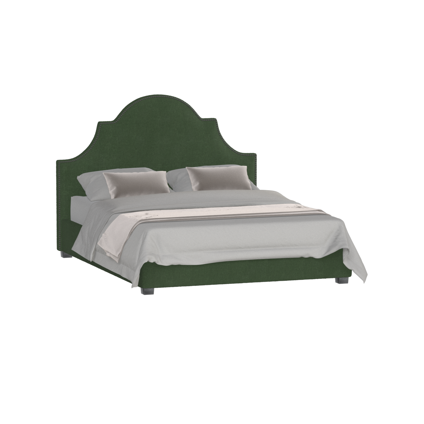 Ariana Double Bed with Elegant Headboard