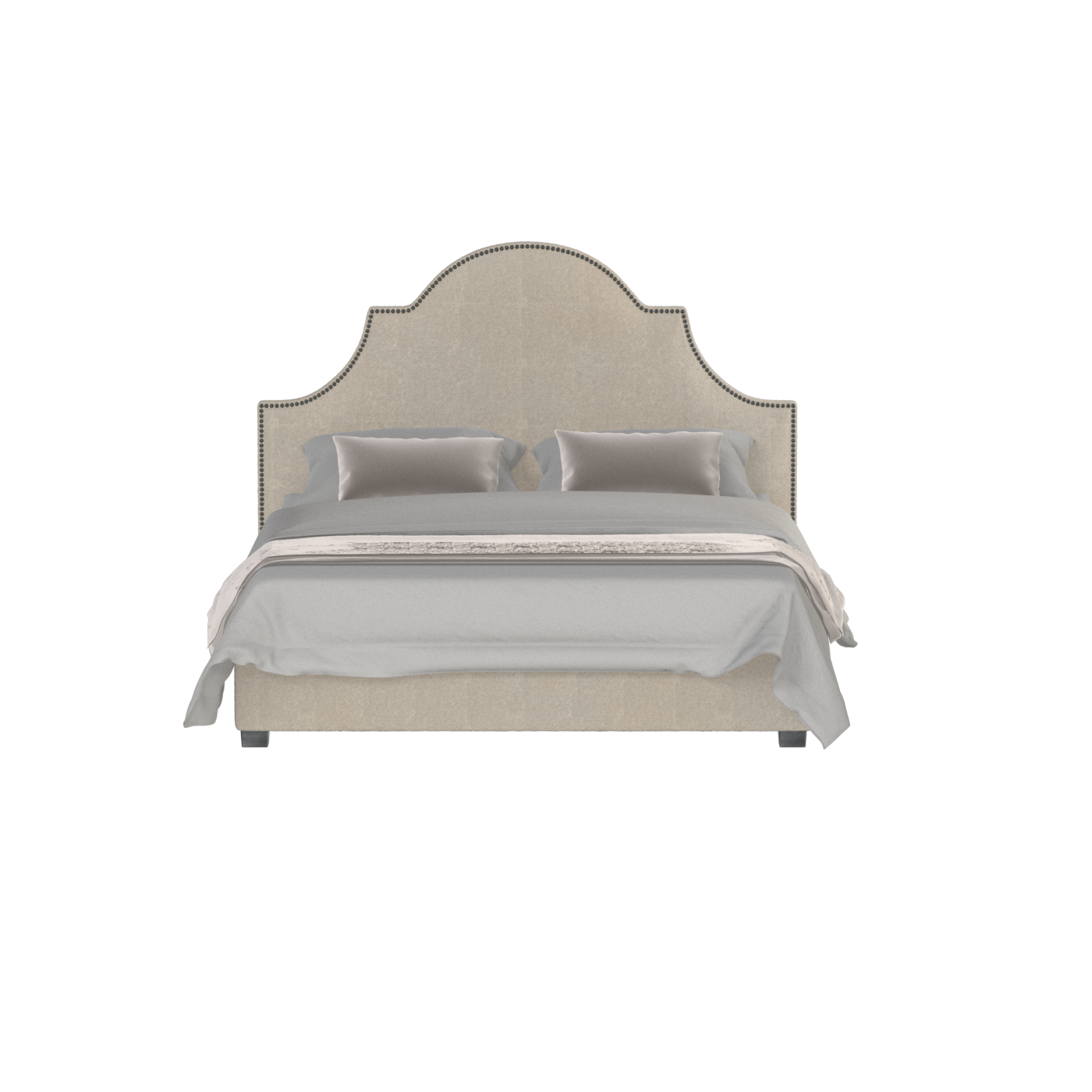 Ariana Double Bed with Elegant Headboard