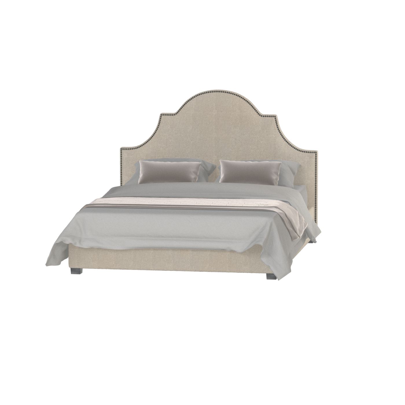 Ariana Double Bed with Elegant Headboard