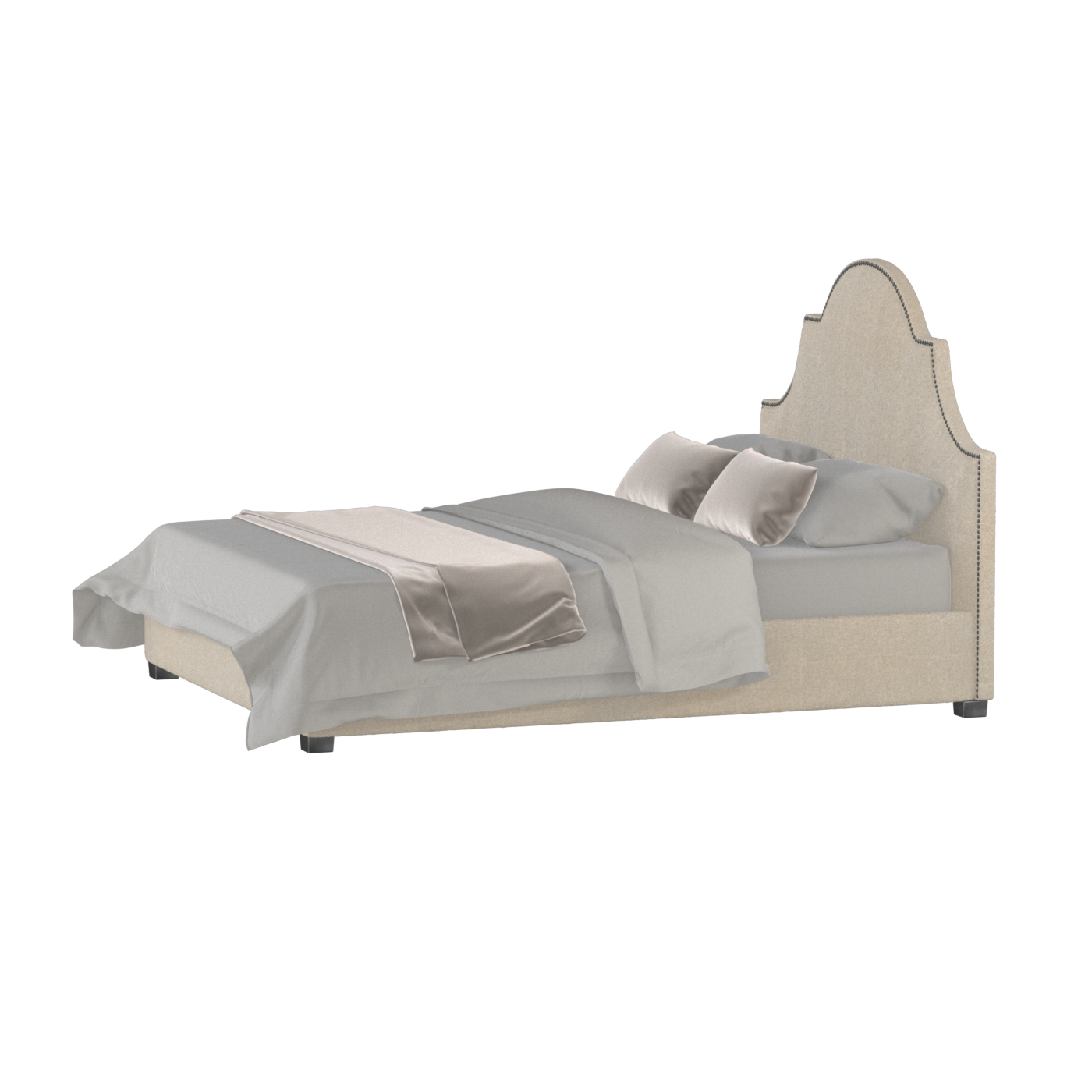 Ariana Double Bed with Elegant Headboard