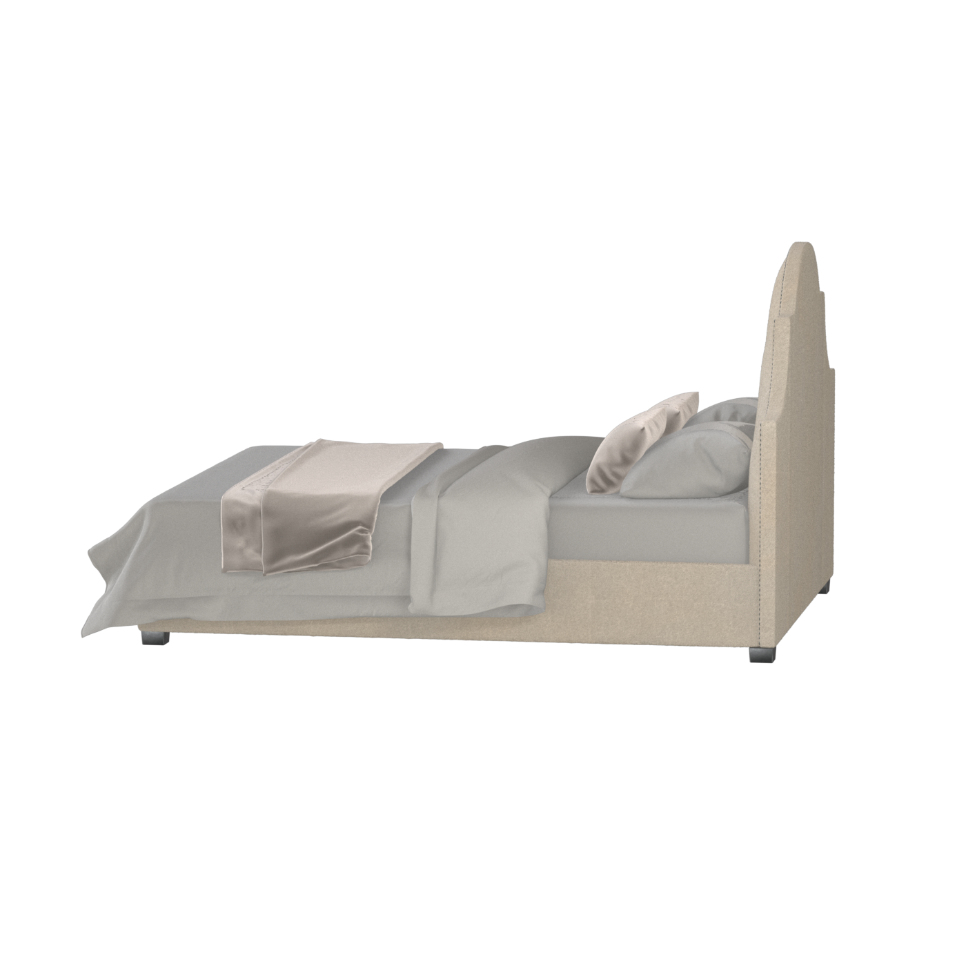 Ariana Double Bed with Elegant Headboard