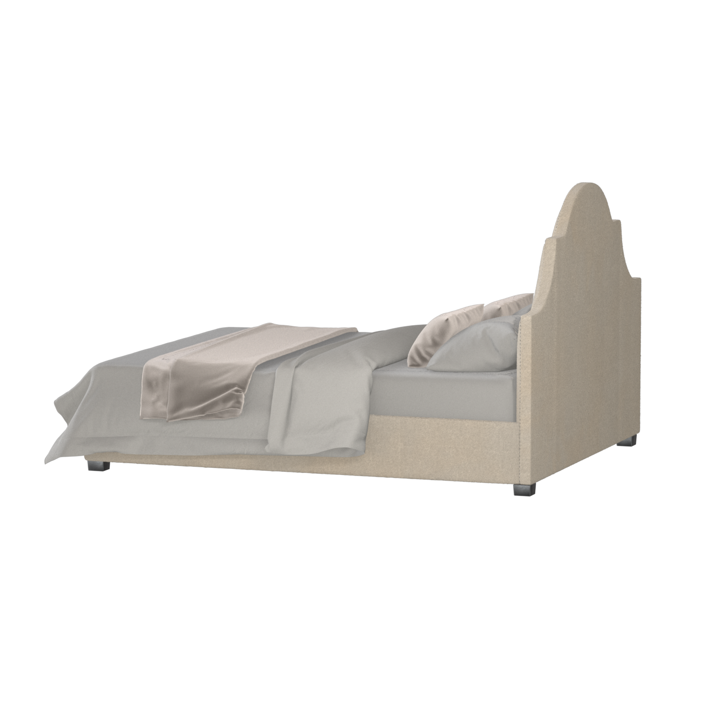 Ariana Double Bed with Elegant Headboard