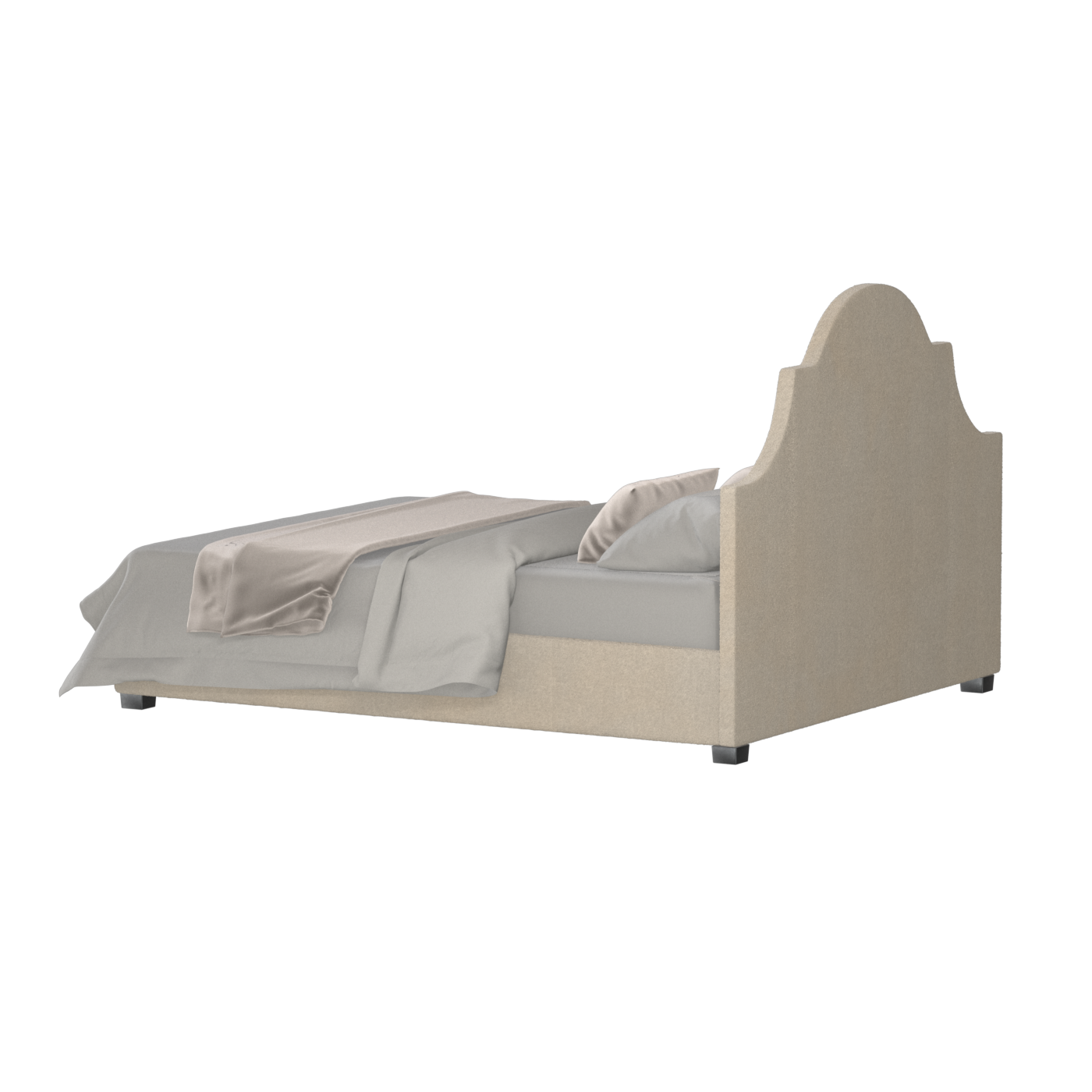 Ariana Double Bed with Elegant Headboard