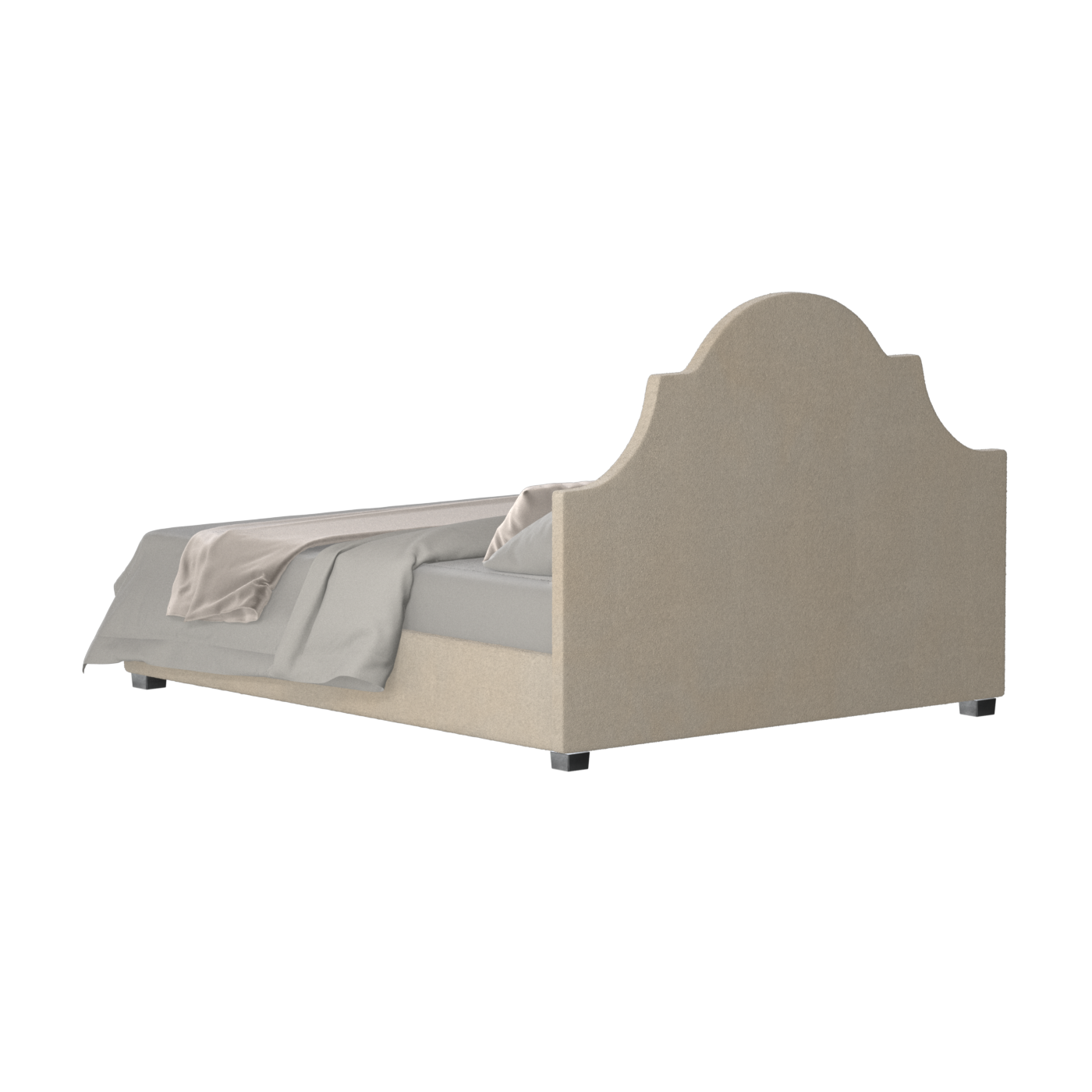 Ariana Double Bed with Elegant Headboard