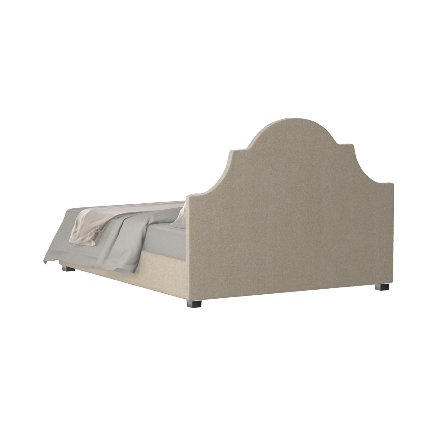 Ariana Double Bed with Elegant Headboard