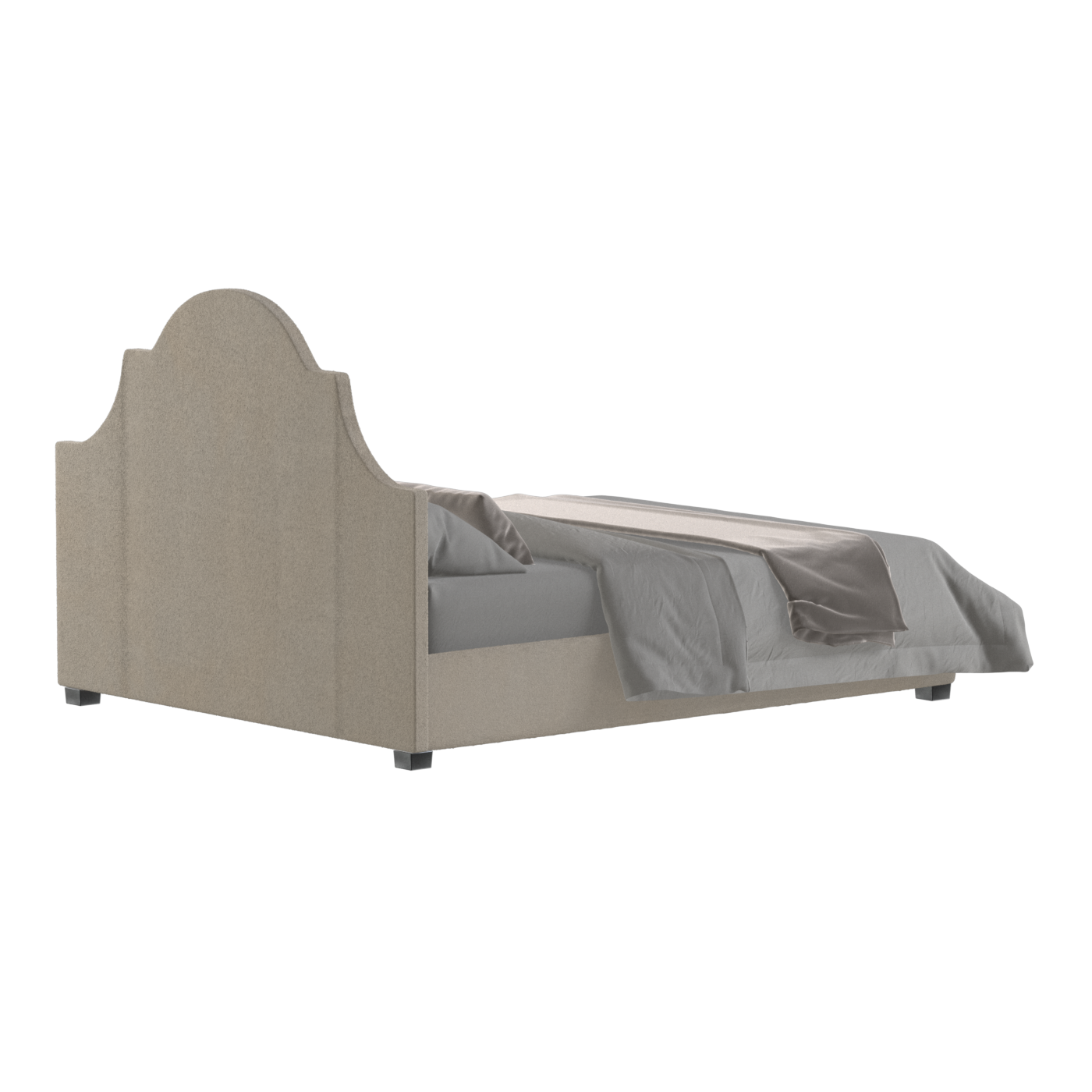 Ariana Double Bed with Elegant Headboard