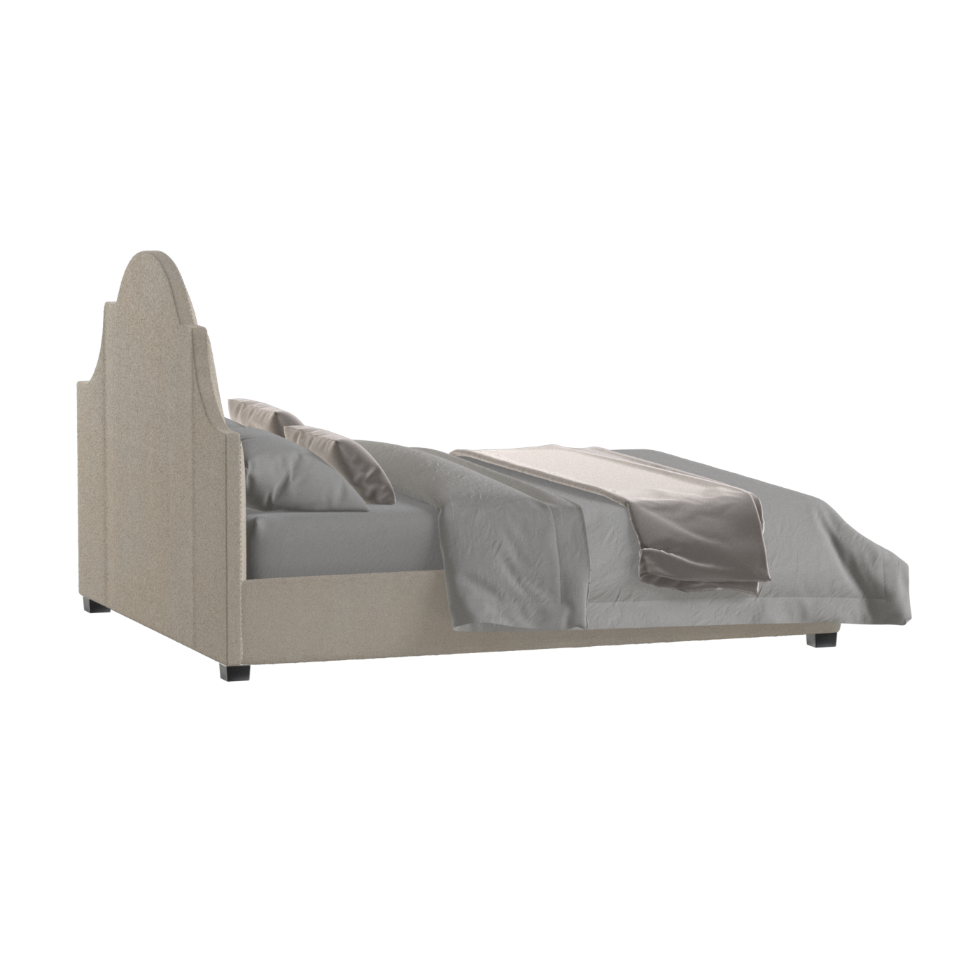 Ariana Double Bed with Elegant Headboard