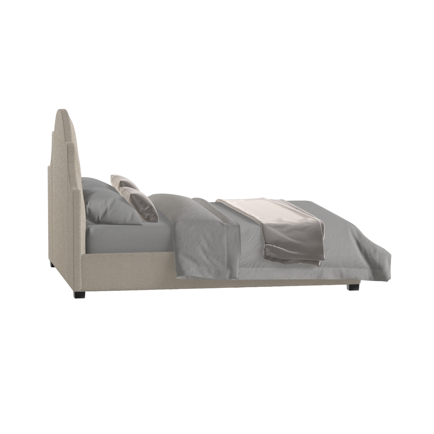 Ariana Double Bed with Elegant Headboard