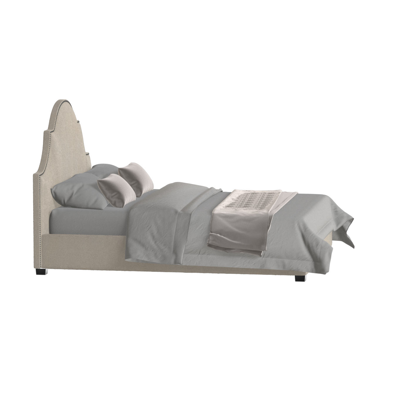 Ariana Double Bed with Elegant Headboard