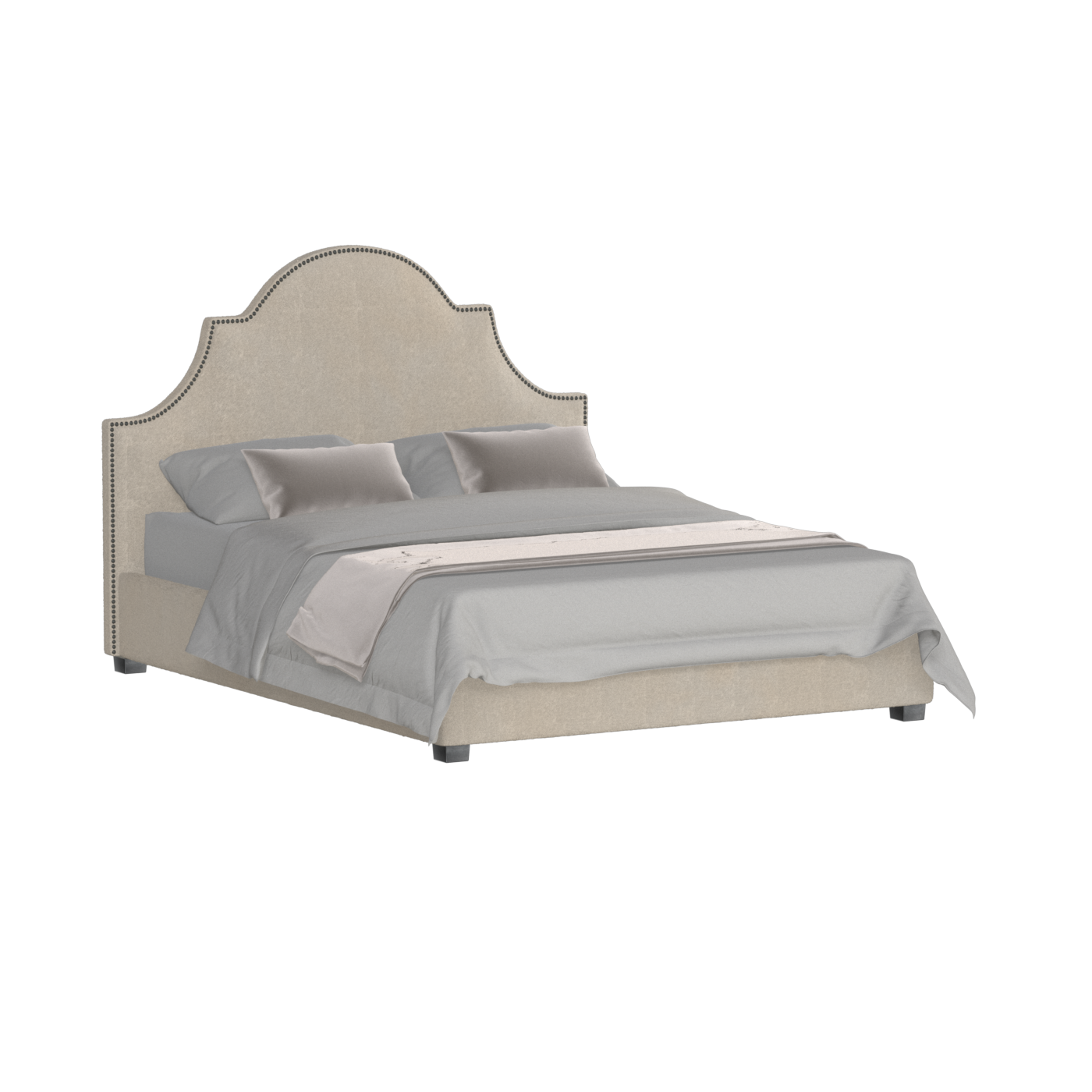 Ariana Double Bed with Elegant Headboard