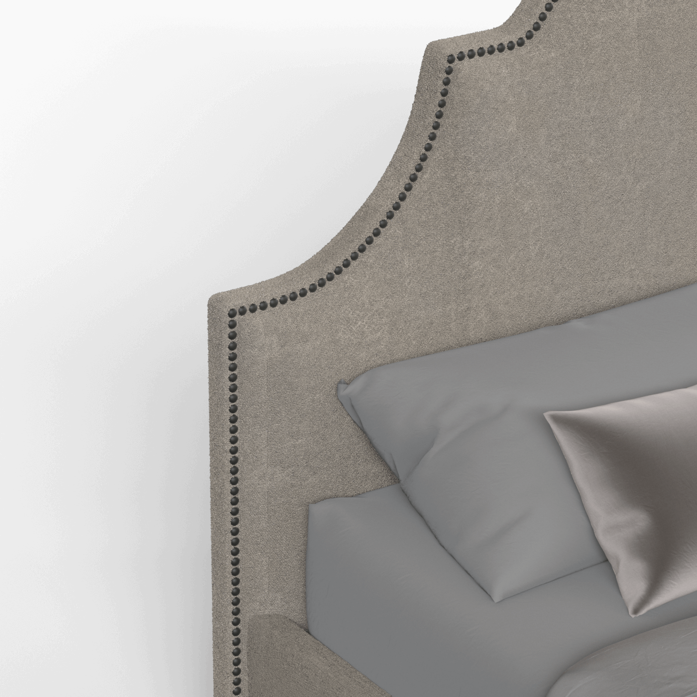 Ariana Double Bed with Elegant Headboard