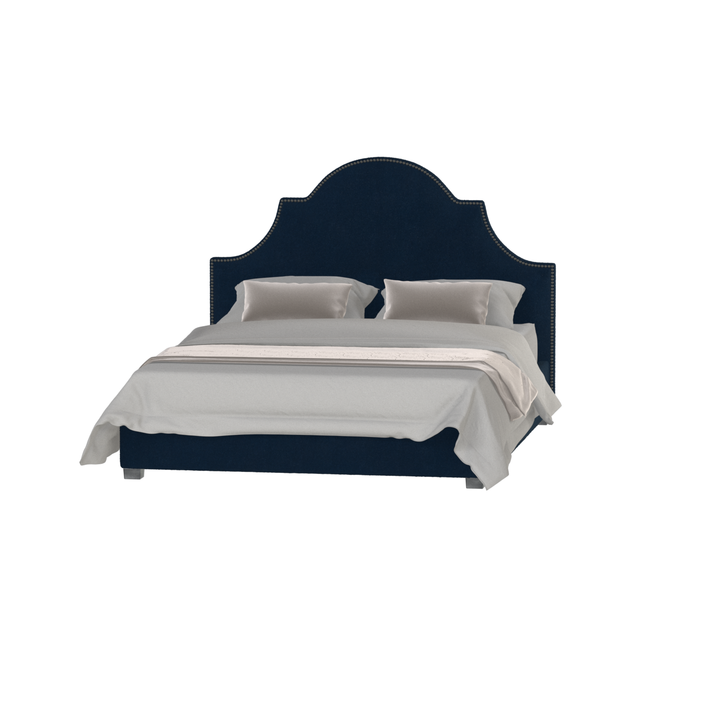 Ariana Double Bed with Elegant Headboard