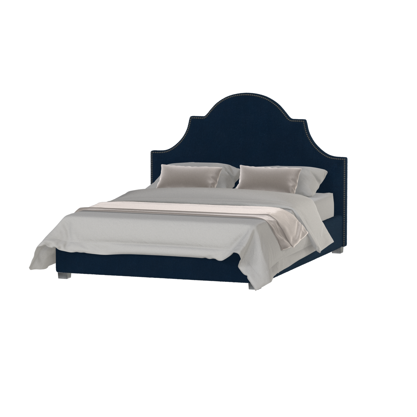 Ariana Double Bed with Elegant Headboard