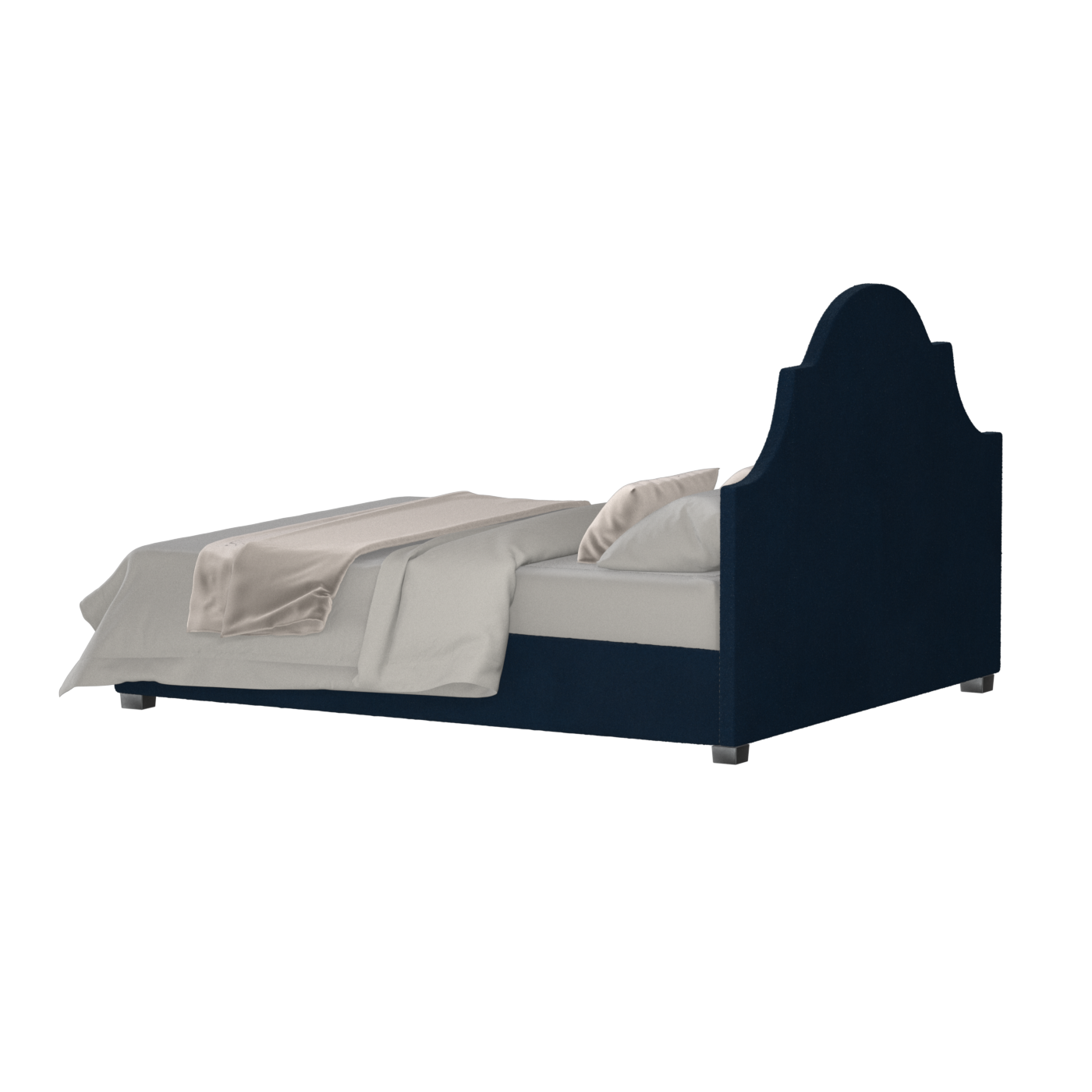 Ariana Double Bed with Elegant Headboard