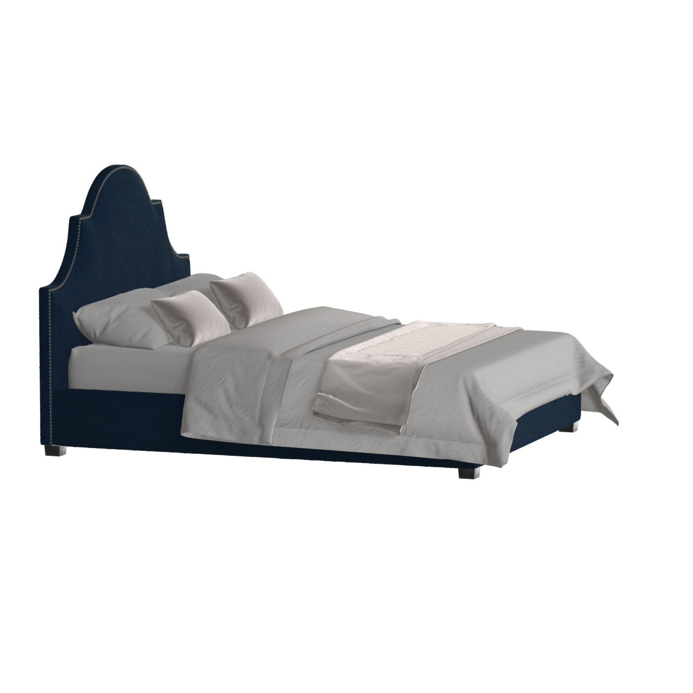 Ariana Double Bed with Elegant Headboard