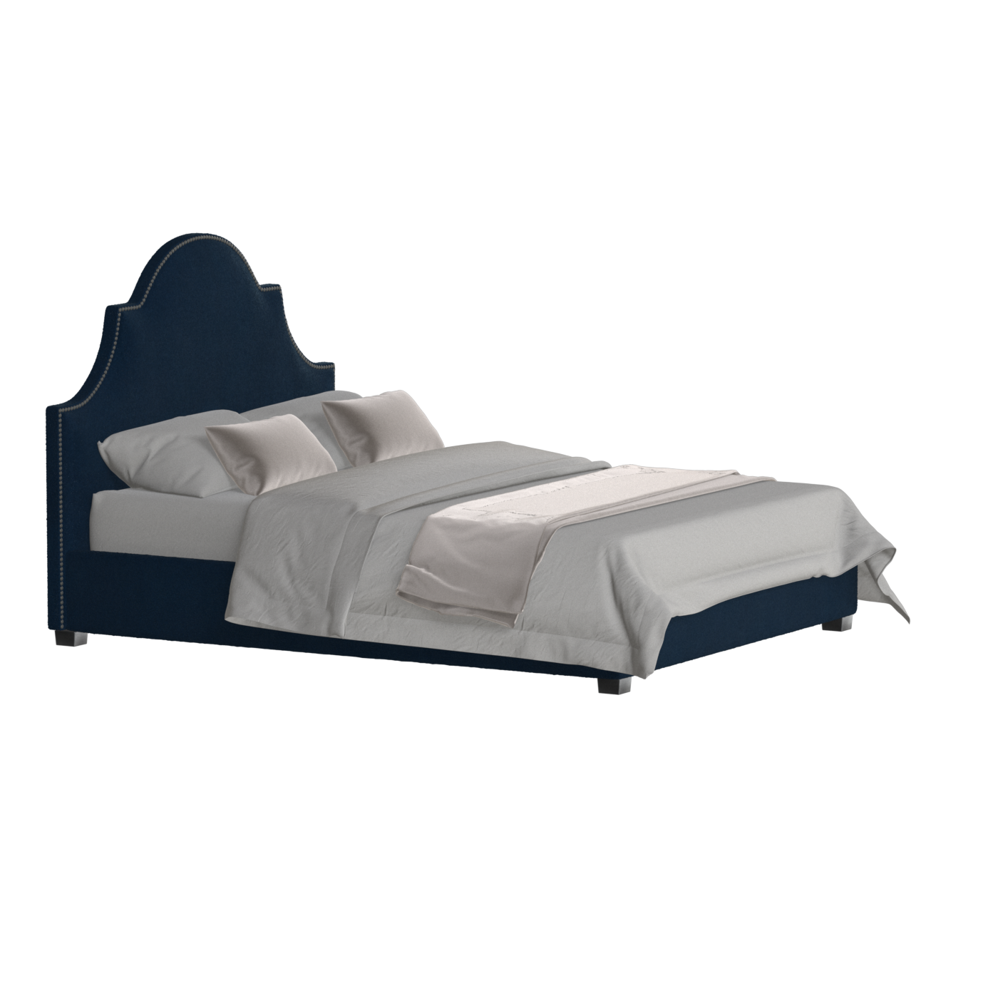 Ariana Double Bed with Elegant Headboard
