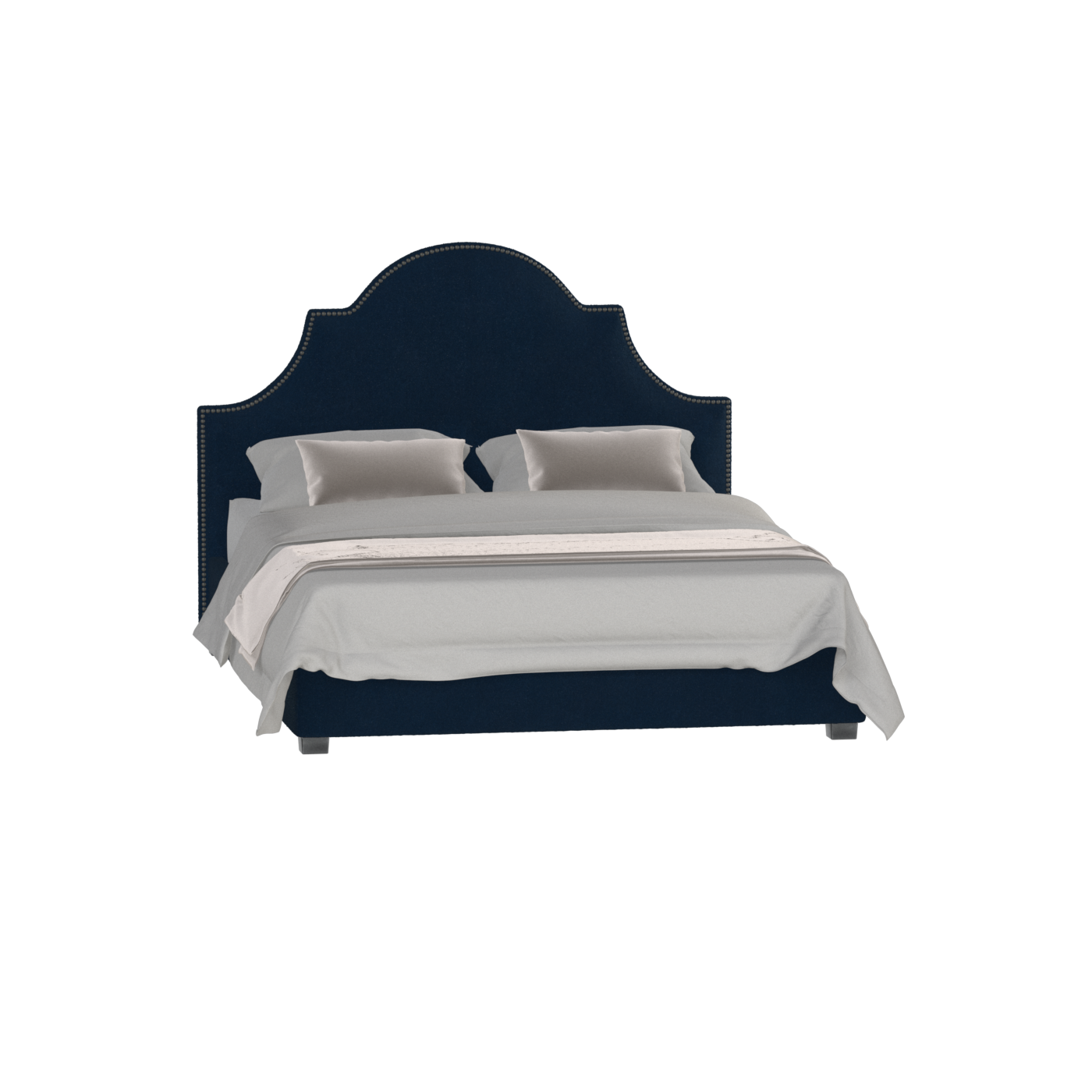 Ariana Double Bed with Elegant Headboard