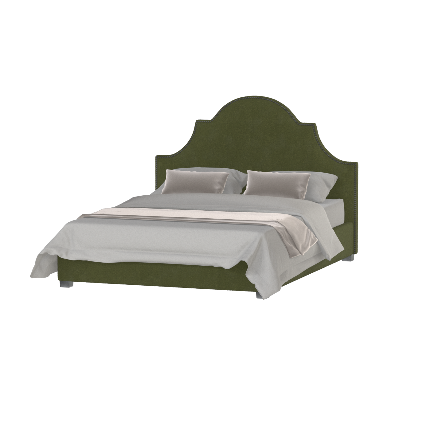 Ariana Double Bed with Elegant Headboard